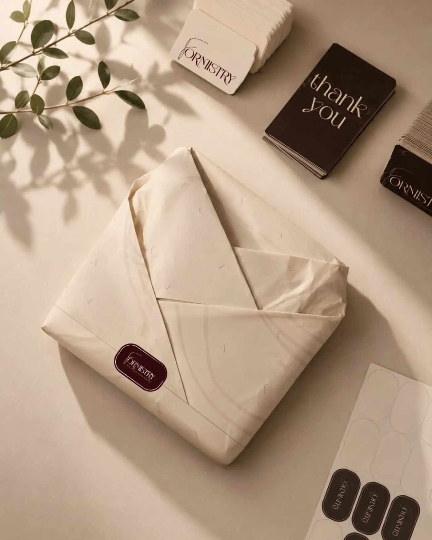 Formistry envelope packaging