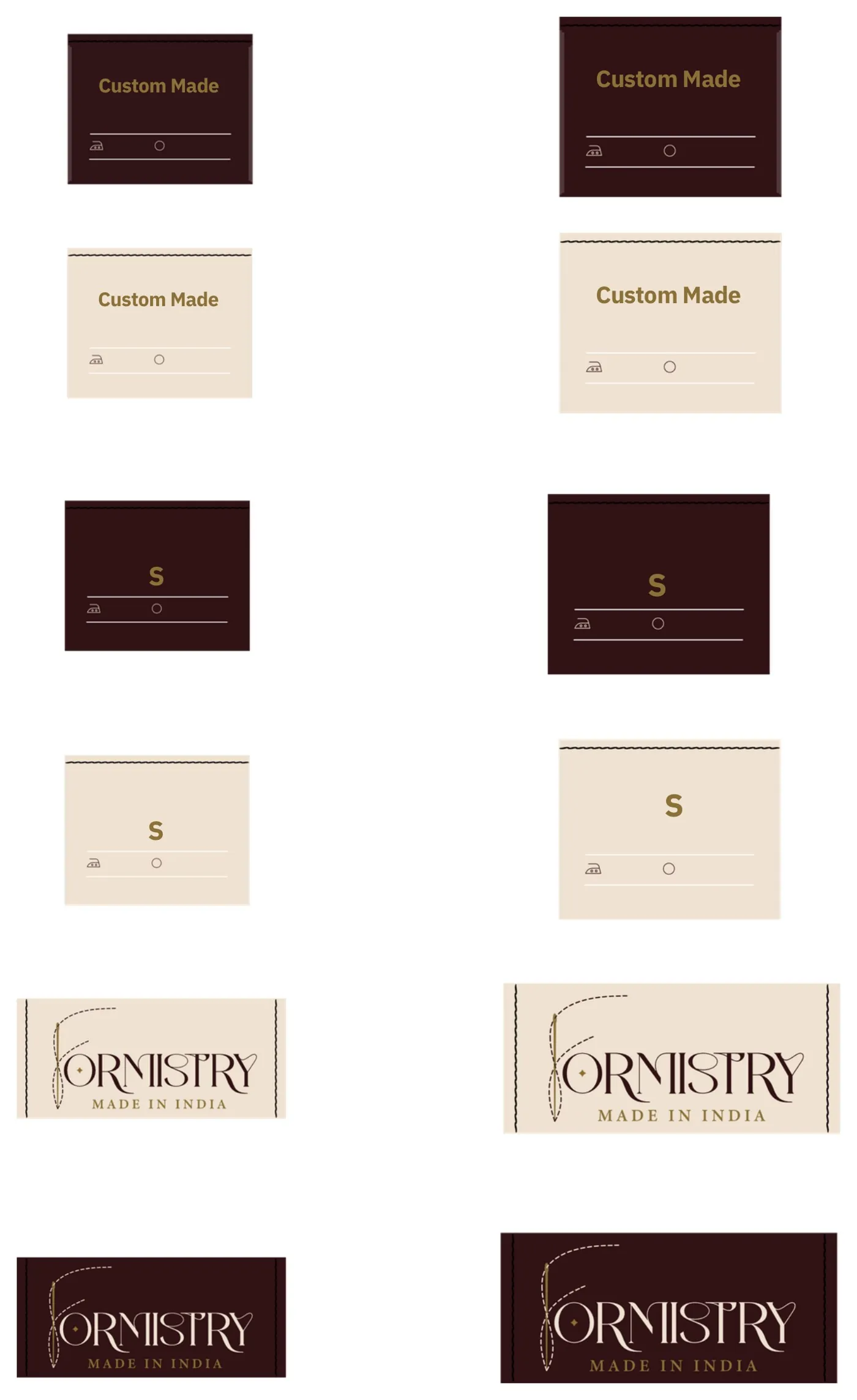 Formistry Labels design