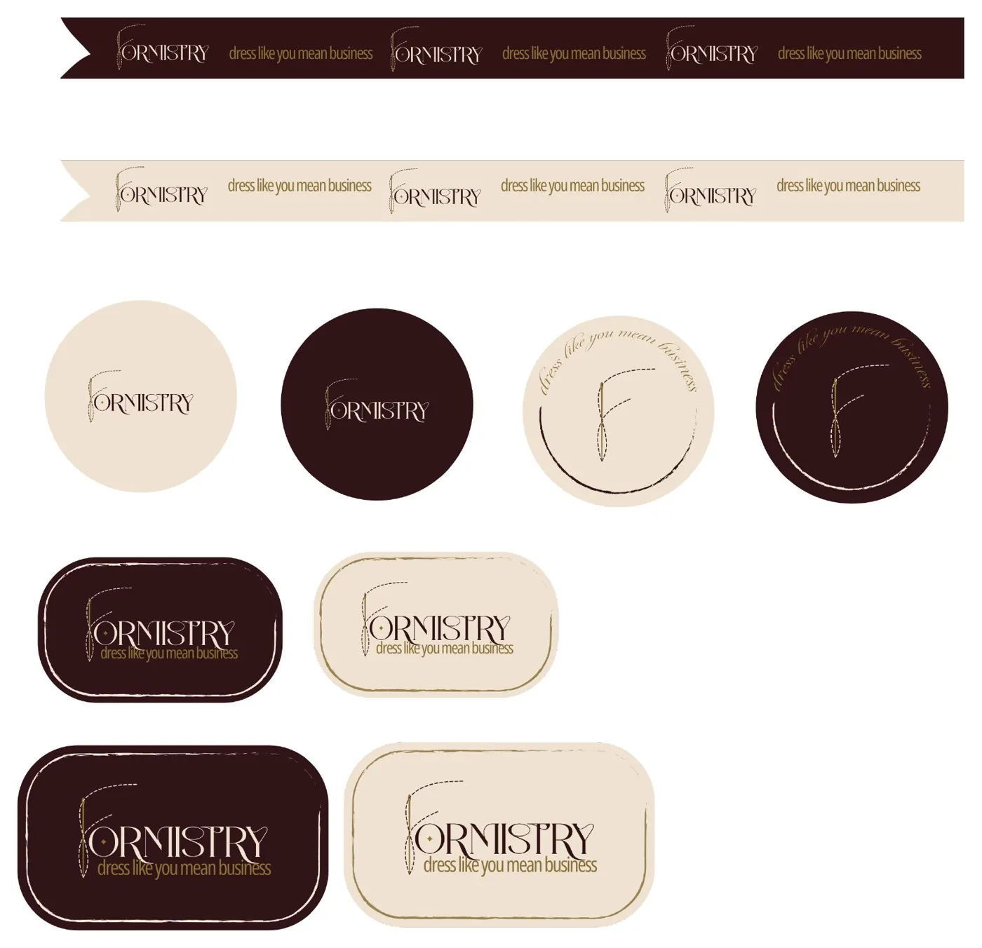 Formistry Ribbons & Stickers design