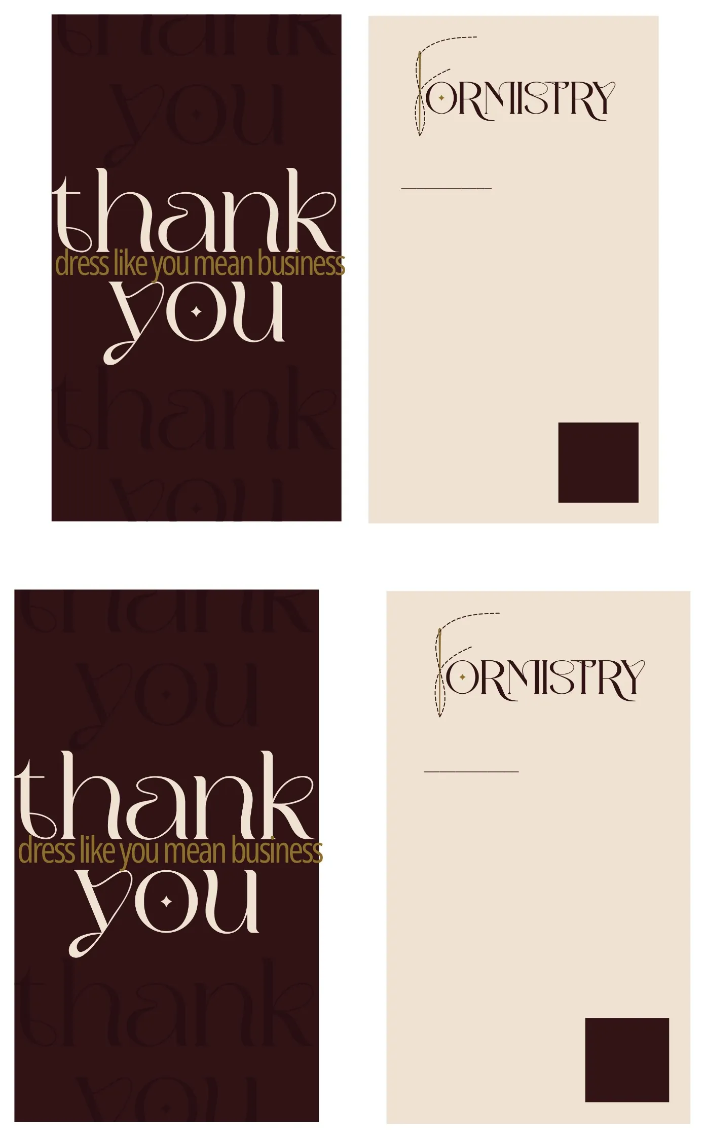 Formistry Thank-You Cards design