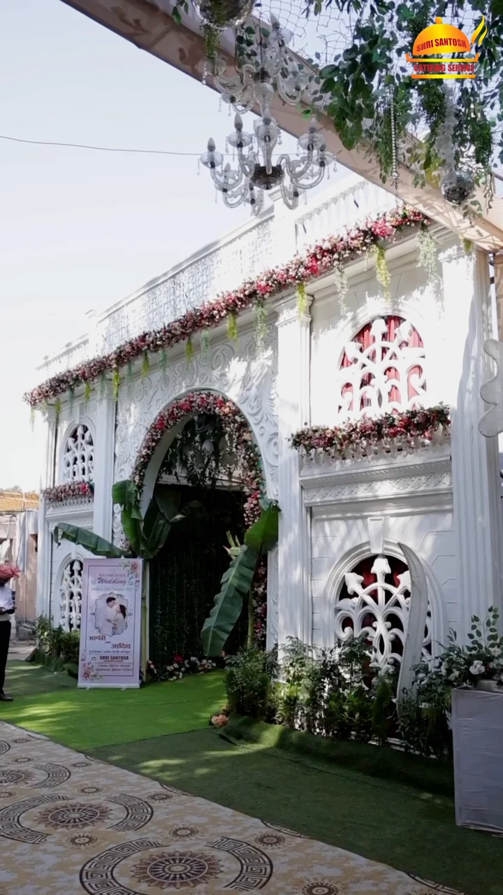 Grand wedding banquet hall cinematic venue tour for Shri Santosh Hall