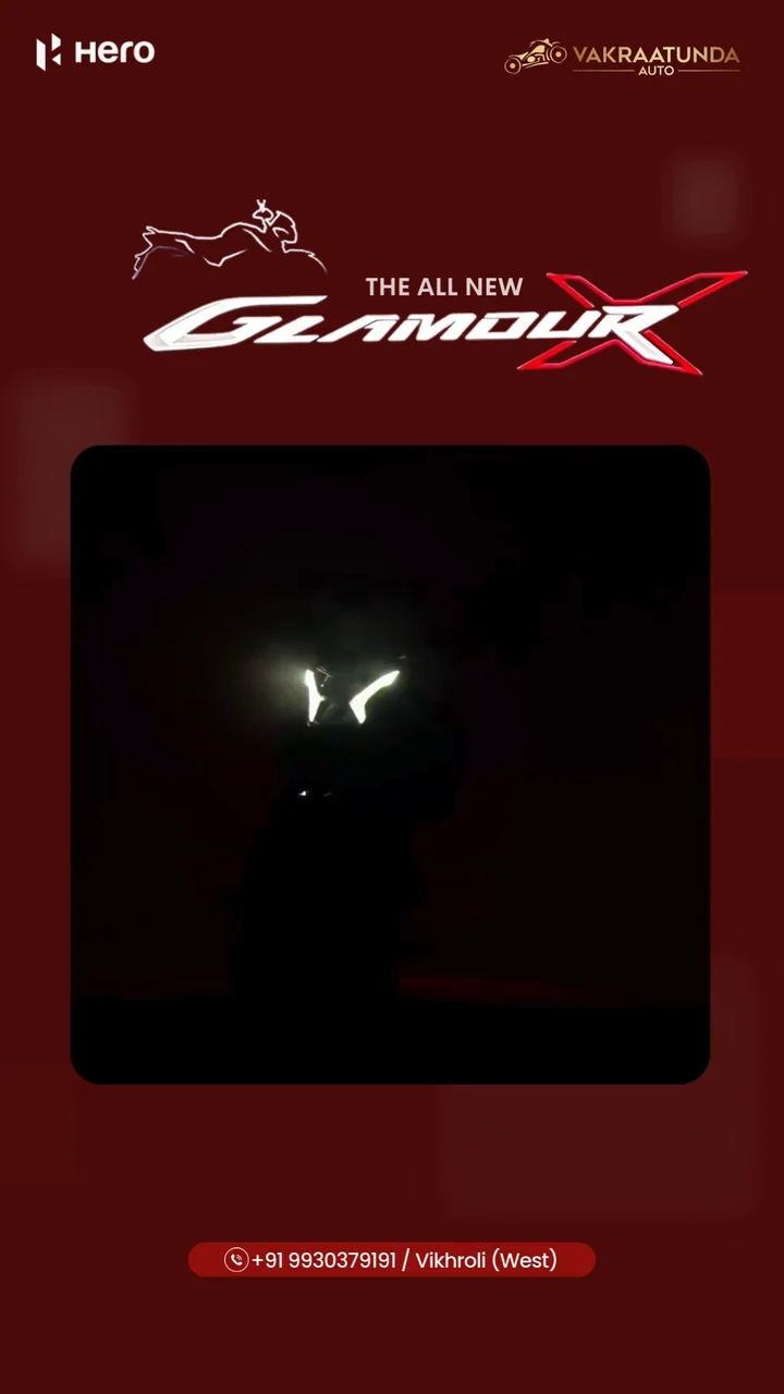 Hero Glamour X motorcycle performance promo for Bikewalaa